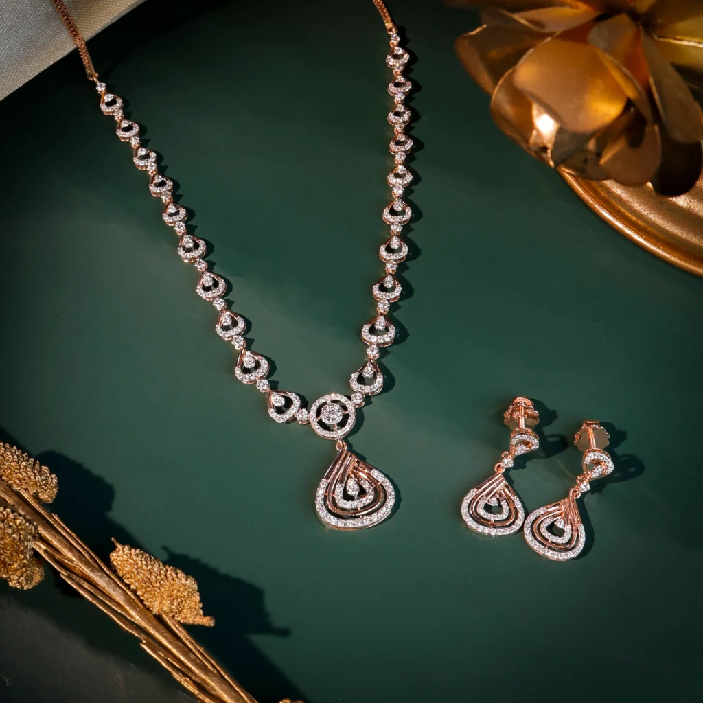 Diamond pendant close-up shot by FRT Studios Chandni Chowk