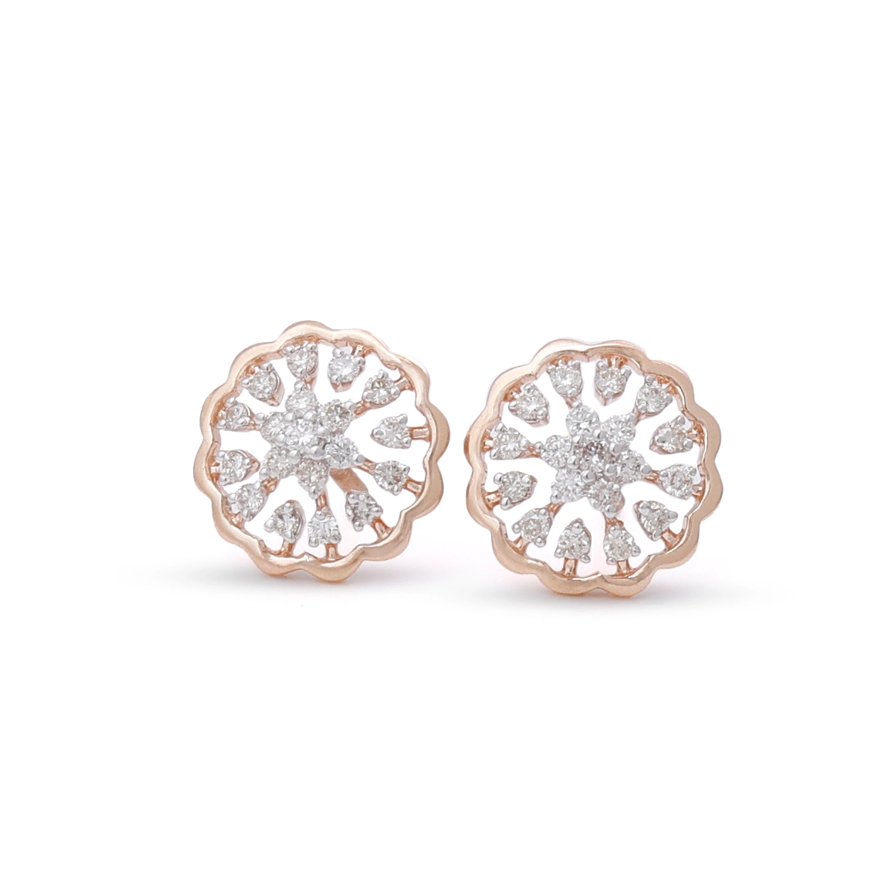 Designer earrings white background studio shoot Delhi — FRT Studios